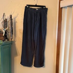 Women’s linen-like O’Neill trousers, blue, M